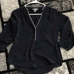 HnM navy blue blouse